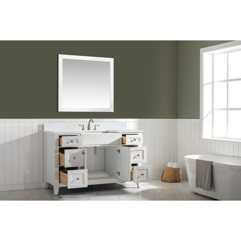Longshore Tides Burbank 54'' Freestanding Single Bathroom Vanity with